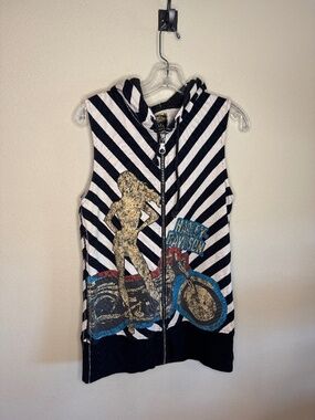 Harley-Davidson x Trunk Ltd. Edition women's sleeveless full-zip hooded vest XL